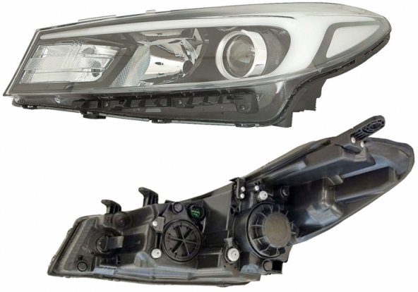 Acessar a peça Farol manual direito, H7