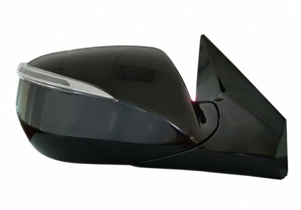 Acessar a peça Espelho retrovisor elétrico esquerdo, asférico, aquecido, rebatível, com indicador, cortesia (10 pinos)