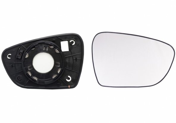 Acessar a peça Vidro + suporte espelho retrovisor direito, convexo