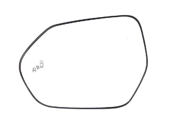 Acessar a peça Vidro + suporte do espelho retrovisor esquerdo, convexo, aquecido, side