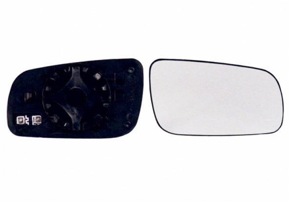 Acessar a peça Vidro + suporte espelho retrovisor direito, convexo, aquecido (modelo pequeno)