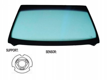 Acessar a peça Para-brisas verde difuso verde controlo solar serigrafia base esp. friso superior janela