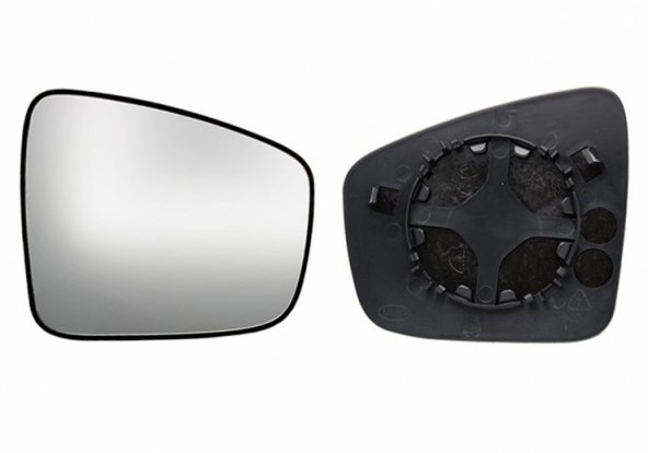 Acessar a peça Vidro + suporte para espelho retrovisor direito, convexo