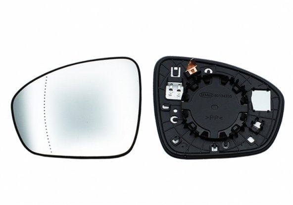 Acessar a peça Vidro + suporte do espelho retrovisor esquerdo, asférico, aquecido
