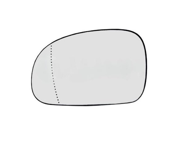 Acessar a peça Vidro + suporte do espelho retrovisor esquerdo, asférico, térmico (74 mm)