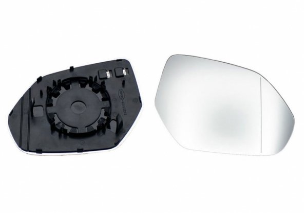 Acessar a peça Vidro + suporte do espelho retrovisor direito, asférico, térmico (2 pinos)