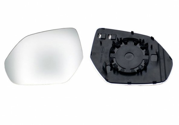 Acessar a peça Vidro + suporte do espelho retrovisor esquerdo, convexo, aquecido (2 pinos)