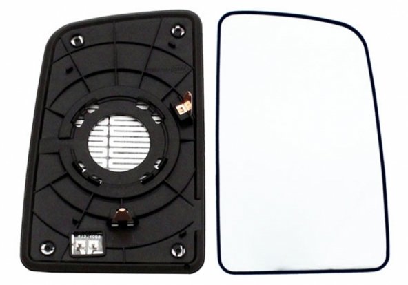 Acessar a peça Vidro + suporte do espelho retrovisor direito, convexo, aquecido