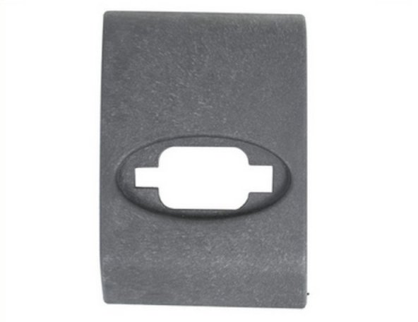 Acessar a peça Friso do pilar esquerdo, preto, orifício retro-refletor