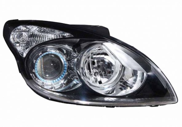 Acessar a peça Farol direito eletrico com motor/base preta h1+h7