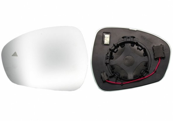 Acessar a peça Vidro + suporte do espelho retrovisor esquerdo, convexo, aquecido, side (4 pinos)