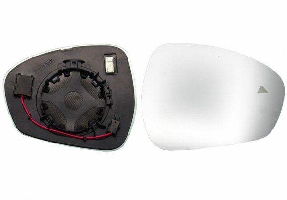 Acessar a peça Vidro + suporte do espelho retrovisor direito, convexo, aquecido, side (4 pinos)