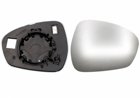 Acessar a peça Vidro + suporte do espelho retrovisor direito, convexo, aquecido (2 pinos)