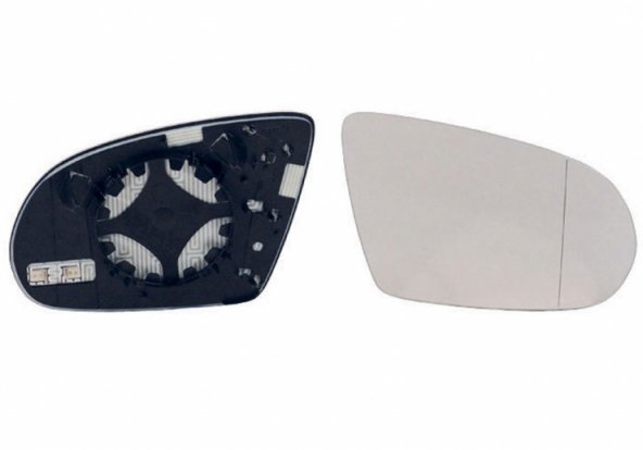 Acessar a peça Vidro + suporte do espelho retrovisor direito, convexo, aquecido