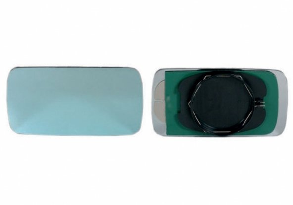 Acessar a peça Vidro + suporte do espelho retrovisor esquerdo, convexo, azul