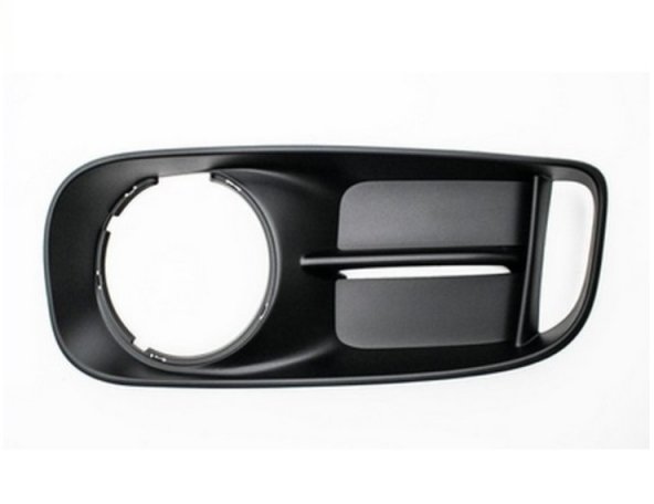 Acessar a peça Grelha do para choques esquerdo, preta, orifício farol nevoeiro