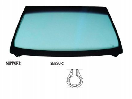 Acessar a peça Para-brisas verde controlo solar serigrafia modificada sensor chuva/luz janela