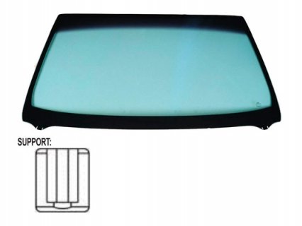 Acessar a peça Para-brisas verde difuso verde serigrafiado base espelho cabina baixa