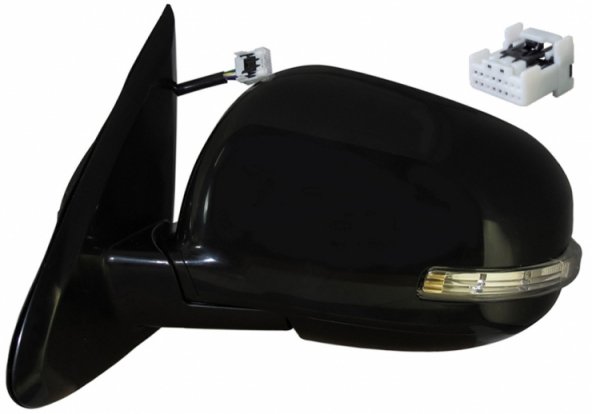 Acessar a peça Espelho retrovisor elétrico esquerdo, convexo, aquecido, preparado, rebatível, com indicador (9 pinos)