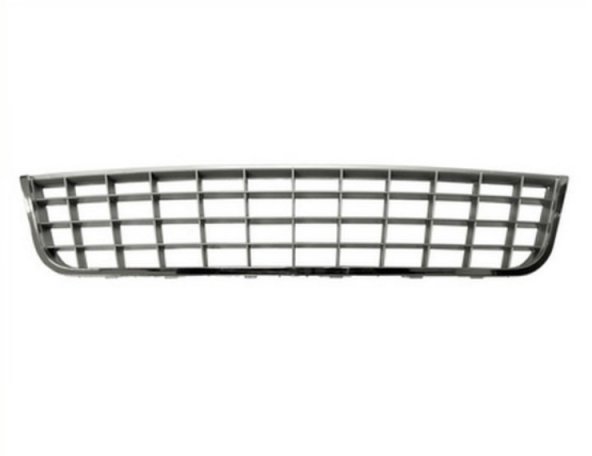 Acessar a peça Grelha central cinzenta, friso cromada