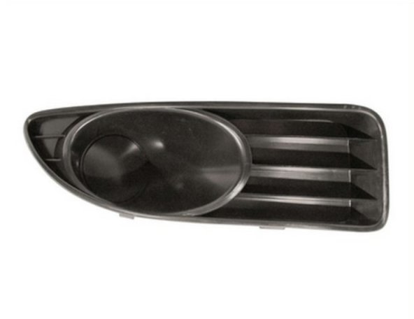 Acessar a peça Grelha do para choques direito, preta, fechada, farol nevoeiro