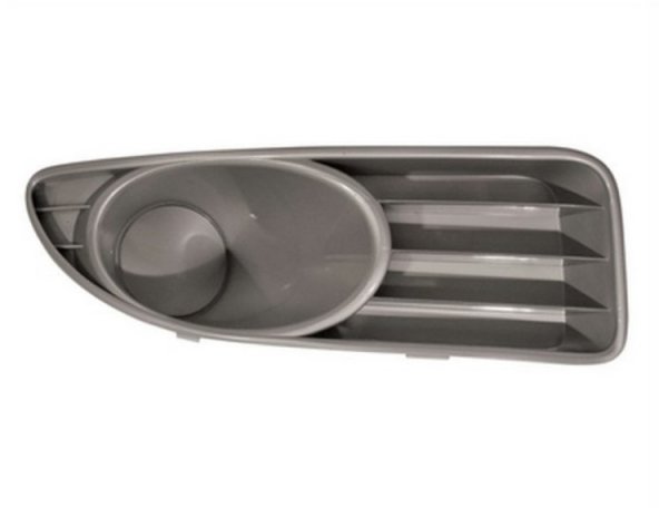 Acessar a peça Grelha do para choques direito, cinzenta, fechada, farol nevoeiro