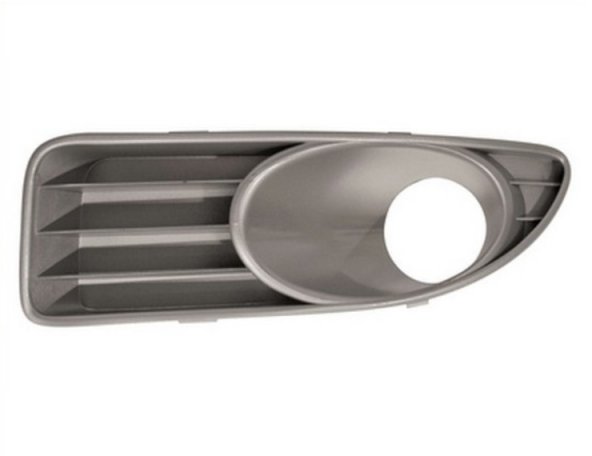 Acessar a peça Grelha do para choques esquerdo, cinzenta, aberta, farol nevoeiro