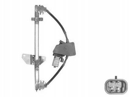 Acessar a peça Elevador vidro traseiro esquerdo eletrico com motor não confort 4 portas 2 pins