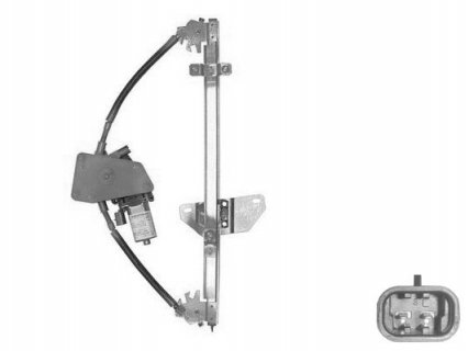 Acessar a peça Elevador vidro traseiro direito eletrico com motor não confort 4 portas 2 pins