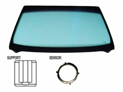Acessar a peça Para-brisas verde ctrl solar serigr.mod. base esp. chuva/luz janela 3p./descapôtable >2015