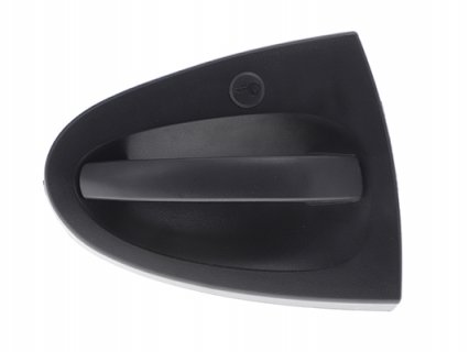 Acessar a peça Puxador porta frente esquerda preta rugosa sem olho fechadura