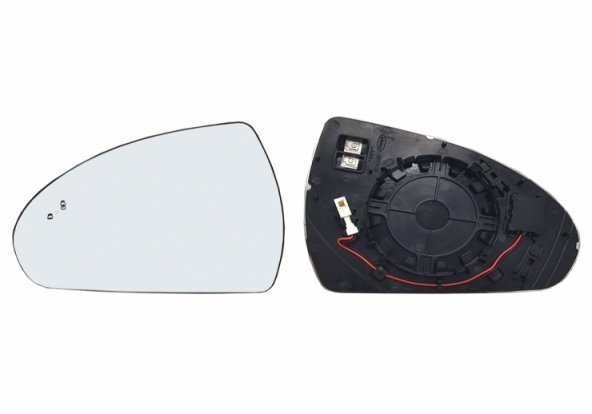 Acessar a peça Vidro + suporte do espelho retrovisor esquerdo, convexo, aquecido, side (2 pinos)