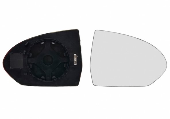 Acessar a peça Vidro + suporte do espelho retrovisor direito, convexo, aquecido (2 pinos)