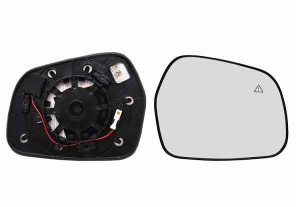 Acessar a peça Vidro + suporte do espelho retrovisor direito, convexo, aquecido, side (2 pinos)