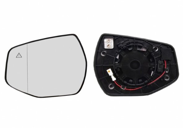 Acessar a peça Vidro + suporte do espelho retrovisor esquerdo, asférica, térmica, side (2 pinos)