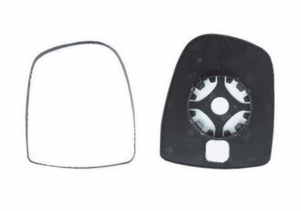 Acessar a peça Vidro com suporte direito convexo