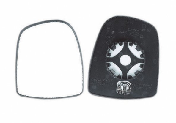 Acessar a peça Vidro com suporte direito convexo, termico