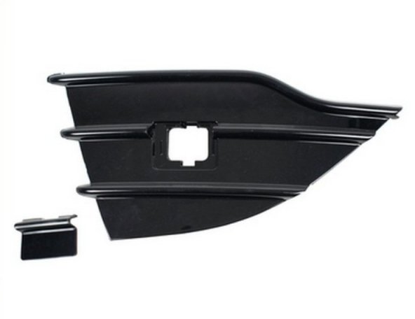 Acessar a peça Grelha para choques direito, preta, orifício tampa do gancho