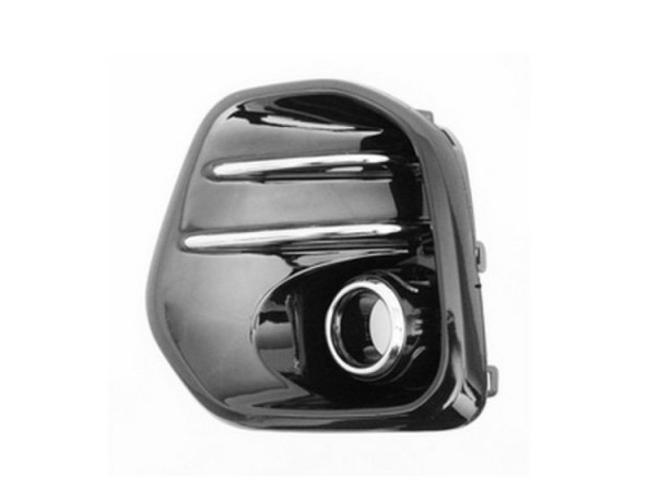 Acessar a peça Grelha para choques direito, preta, orifício faróis nevoeiro