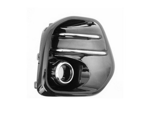 Acessar a peça Grelha para choques esquerdo, preta, orifício faróis nevoeiro