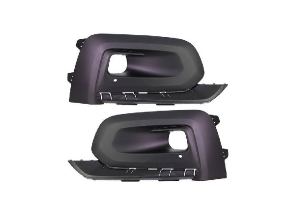 Acessar a peça Kit grelha para choques, preto, orifício faróis nevoeiro