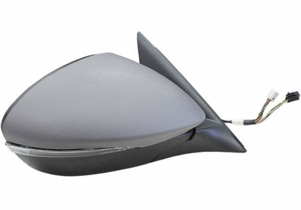 Acessar a peça Espelho retrovisor elétrico direito, convexo, aquecido, preparado, rebatível, com pisca, memória, LED, side, sonda (18 pinos)
