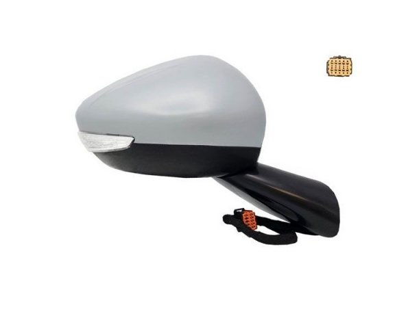 Acessar a peça Espelho retrovisor elétrico direito, convexo, aquecido, preparado, com pisca, sonda (8 pinos)