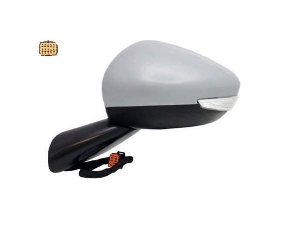 Acessar a peça Espelho retrovisor elétrico esquerdo, convexo, aquecido, preparado, rebatível, com pisca (8 pinos)