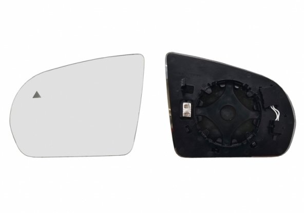 Acessar a peça Vidro + suporte espelho retrovisor esquerdo, convexo, aquecido, side
