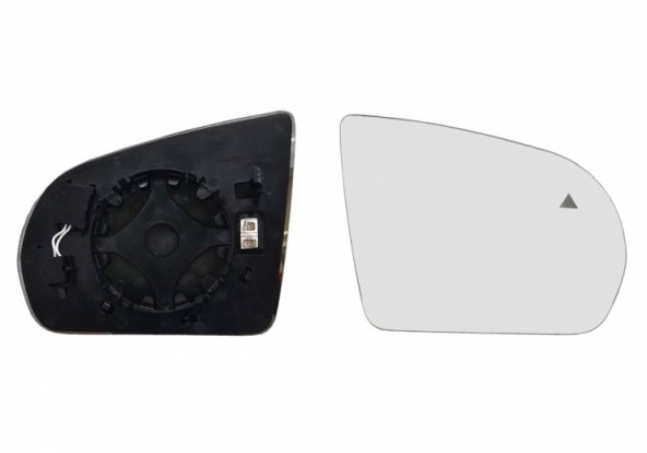 Acessar a peça Vidro + suporte espelho retrovisor direito, convexo, aquecido, side