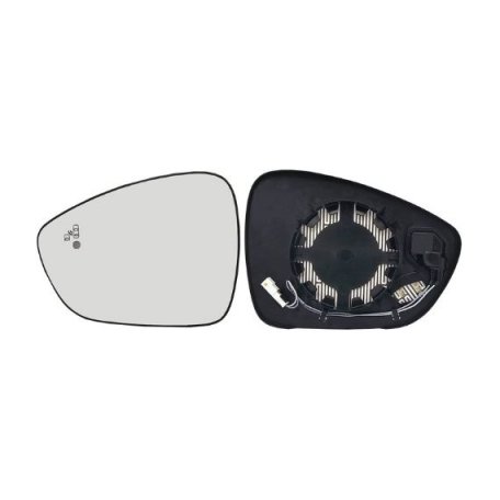 Acessar a peça Vidro + suporte espelho retrovisor esquerdo, convexo, aquecido, side