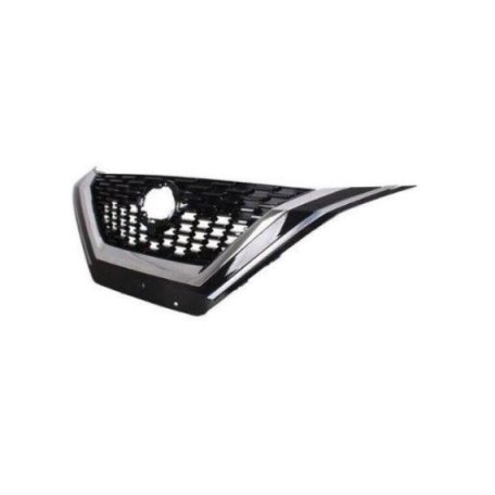 Acessar a peça Grelha preta, com friso cromado