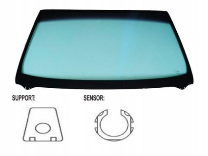 Acessar a peça Para-brisas verde, controlo solar, sensor chuva/luz