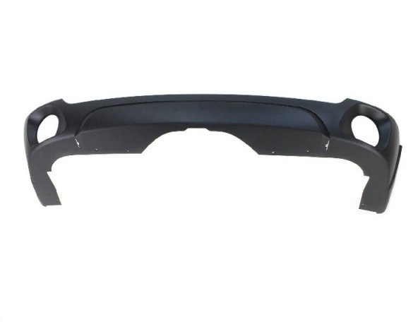 Acessar a peça Para choques inferior traseiro, preto, orifício friso, escape arredondado (Mod. Experience/Excellence)